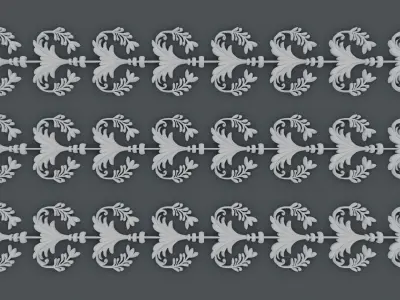 ornament baroque V3 3D model