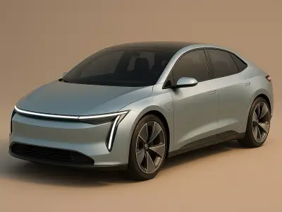Futuristic Electric Concept Car High Quality Stylized 3D Model 3D model
