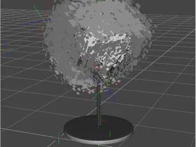 Shattered Lamp Art Daz 3D model