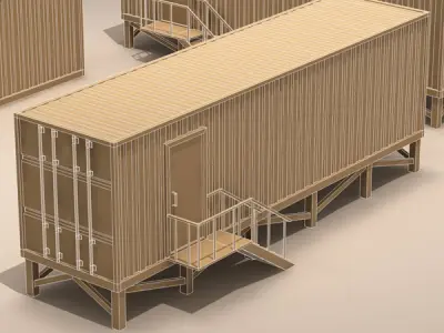 Container office 3D model