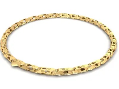 Luxury Modular Link Chain Bracelet Design  2887 3D print model