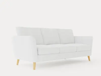 Trend 3 Seater Sofa Low-poly 3D model