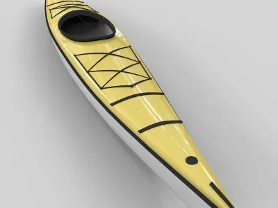 Kayak canoe 3D model