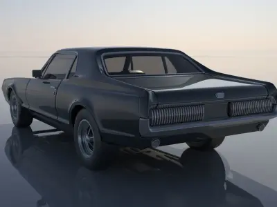 Mercury Cougar 1967  3D print model
