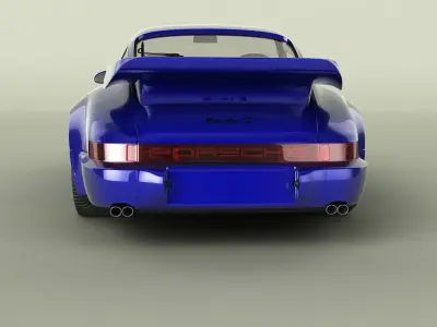 Porsche 911 964 Turbo S Flachbau 3D model