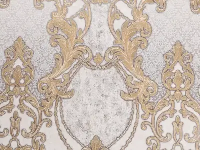 Regal Gold Rococo Wallpaper  Texture