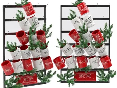 Christmas decor set 1 3D model