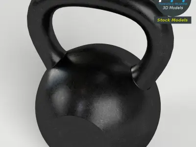 Kettlebell gym equipment 3D model