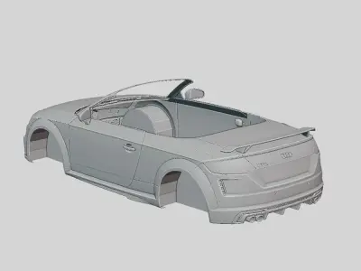 Audi TTS Roadster 2020 Printable Body  3D print model