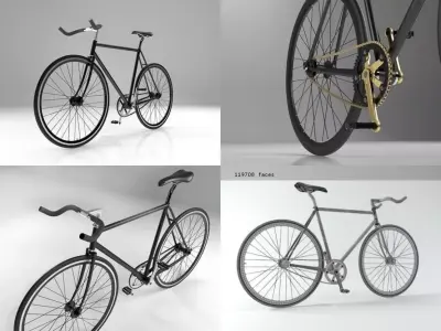 Fixie Bike 3D model