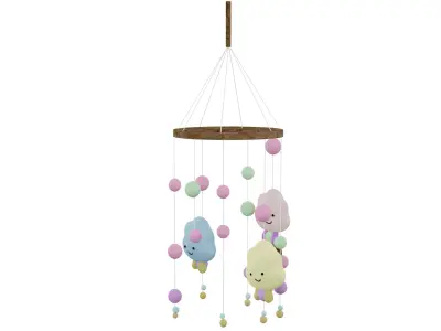 Rotating Ornament Low-poly 3D model