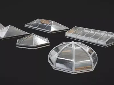 Skylights Low-poly 3D model