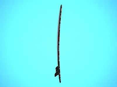 SURF BOARD 15 CARTOON STYLIZED Low-poly 3D model