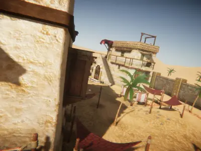 Desert Oasis 1 Update Low-poly 3D model