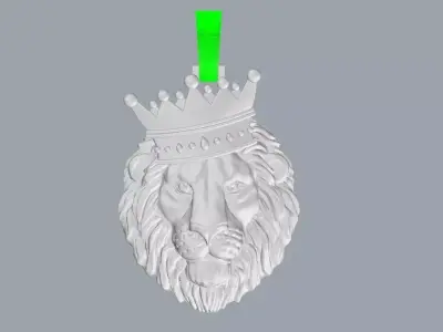 lion pendant 3D print model