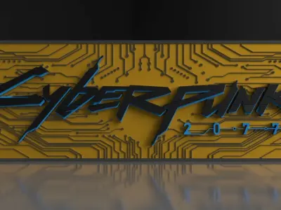 CYBERPUNK 2077 BOITE DE DECO A LED 3D print model