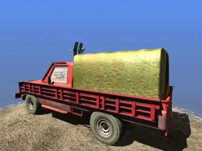 Offroad Battle Car 07 Low-poly 3D model