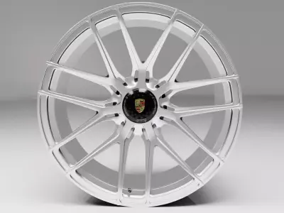 Vossen RS19 porche champion series car ring Low-poly 3D model