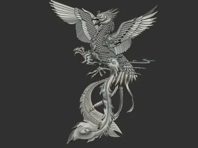 phoenix 3D print model