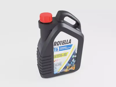 car oil jerrycan Plastic Canister 3D model