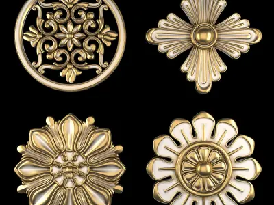 Ornament Element Pack 25 3D model