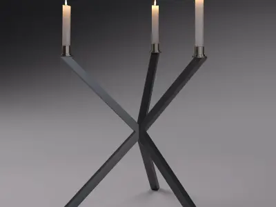 Candleholder Tripod by NEB 3D model