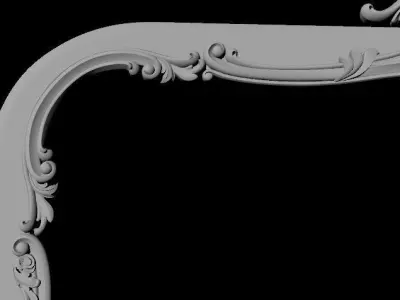 bed headboard 3D model