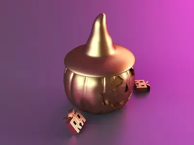 Halloween pumpkin decor 3D print model get