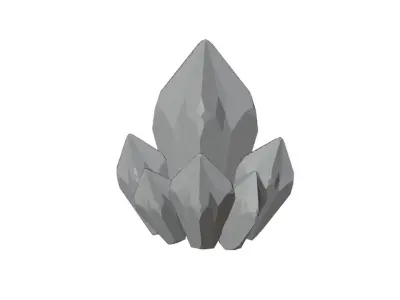 Crystal Shards Free low-poly 3D model