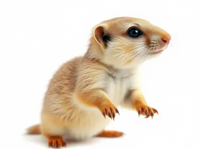 Furry Meerkat Model Pack with Detailed Textures Low-poly 3D model