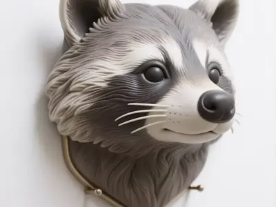 raccoon 3D print model