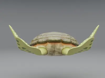 3D Seaturtle Cartoon 3D model
