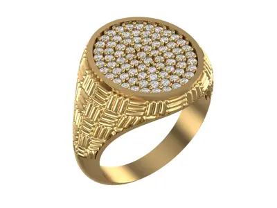 Patterned Ring 3D print model