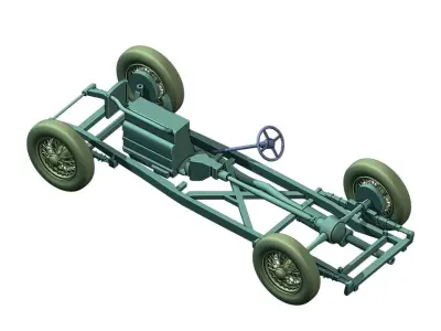 Jaguar SS100 print 3D print model