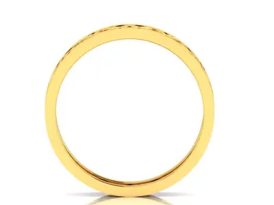 Band 3dm Render Details gold ring with diamonds 3D print model
