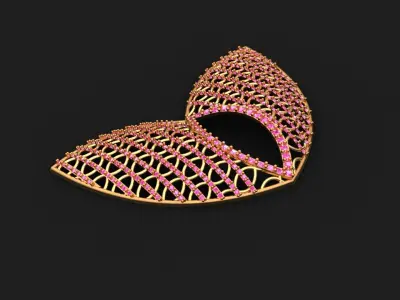 Hip hop Style Diamond Pendant Free 3D print model