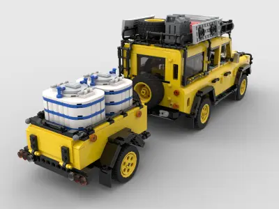 LEGO toy building block SUV JEEP 3D model