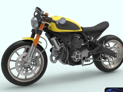 Ducati Scrambler for 3dprinting 3D model
