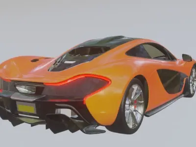 McLaren p1 Super Car Game Ready 3D model