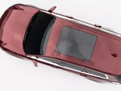 Cadillac XT6 Luxury 2023 Low-poly 3D model