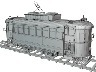 Cable Car Railway 3D model 3D model