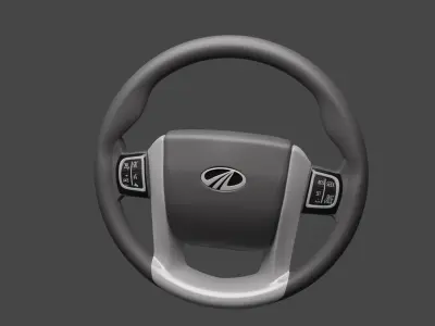 Mahindra Scorpio And Xuv 500 Steering Wheel 3D model