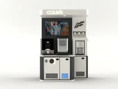 Coffee lounge 3D model 3D model