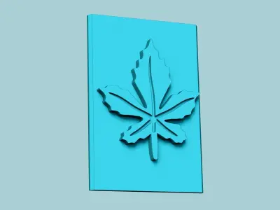 Stamp 66 - Autumn Leaf - Fondant Decoration Maker Toy 3D print model