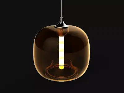 Deco hanging lamp 4 Free 3D model