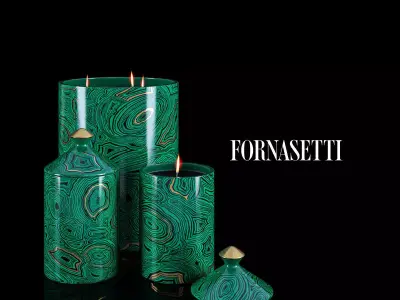 Fornasetti Candles Set Low-poly 3D model
