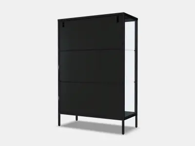 RUDSTA Glass-door cabinet 2 Low-poly 3D model