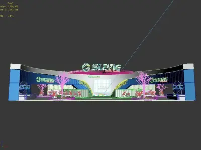 Exhibition - Area - 30X18-3DMAX2009-035 3D model
