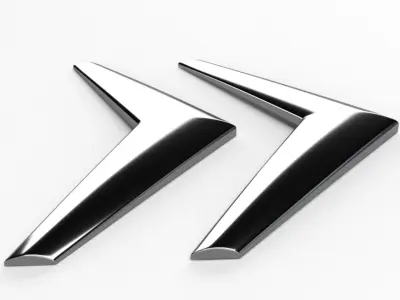  Citroen C3 2006-2009 Front Grille Emblem 3D print model