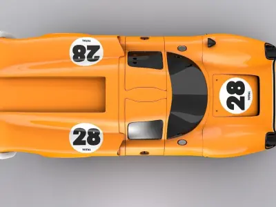 Le Mans Classic Sport Car 3D model